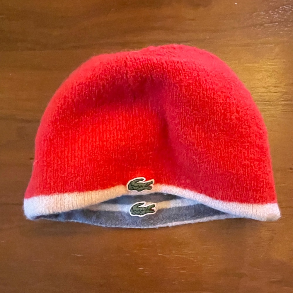 Kids reversible Lacoste beanie - Picture 3 of 3